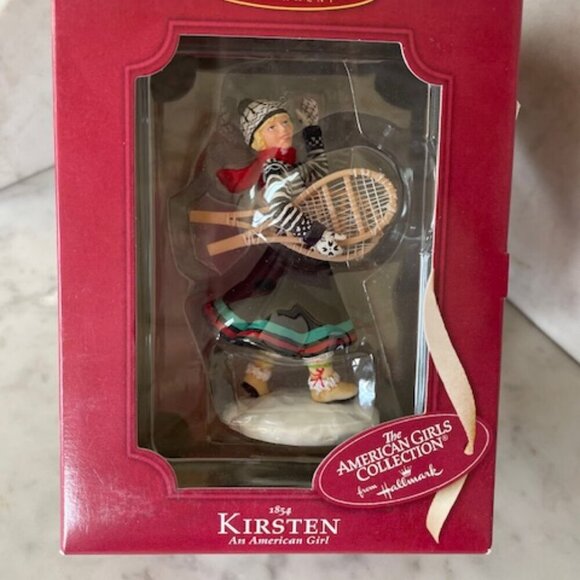 Kirsten 1854 American Girl Snowshoes Hallmark Ornament - Picture 3 of 15